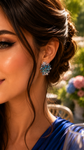 Stella Starburst Stud Earrings - Turquoise