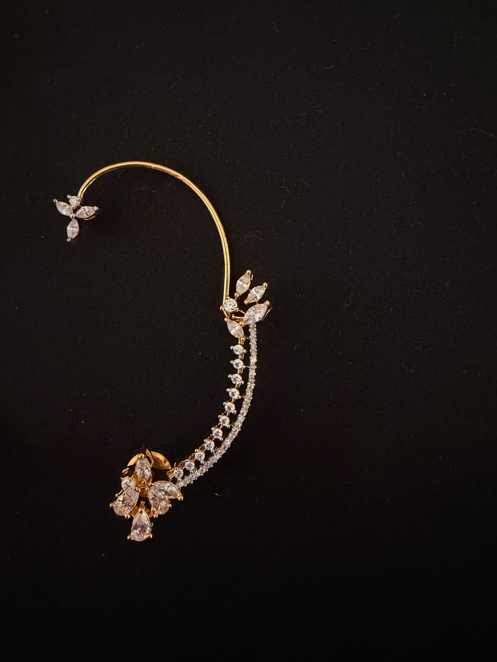 Trace Diamond Earcuffs - Gold