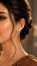 Trace Diamond Earcuffs - Silver