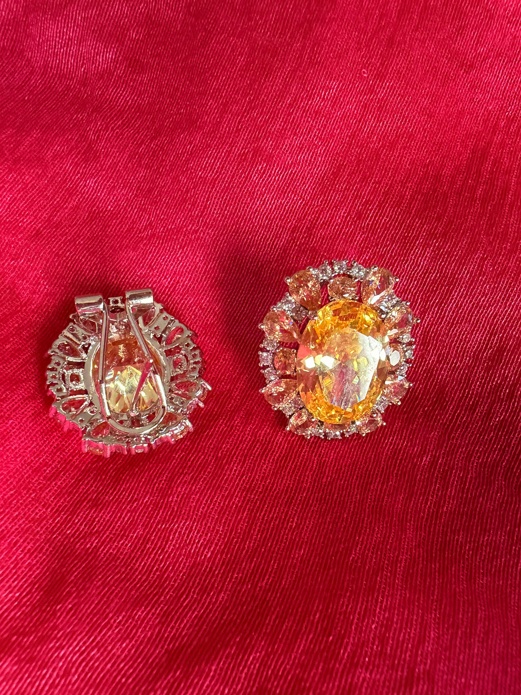 Noire Diamond Studs - Yellow