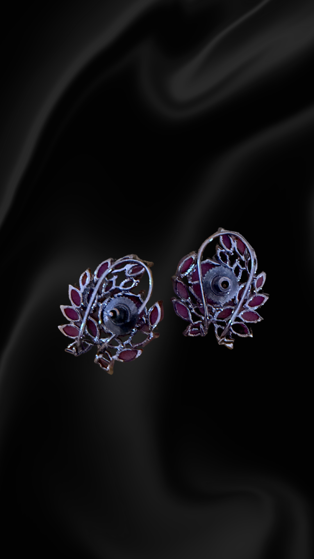 Cluster Stud Earrings - Blue