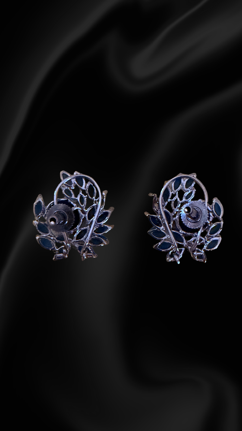 Cluster Stud Earrings - Blue