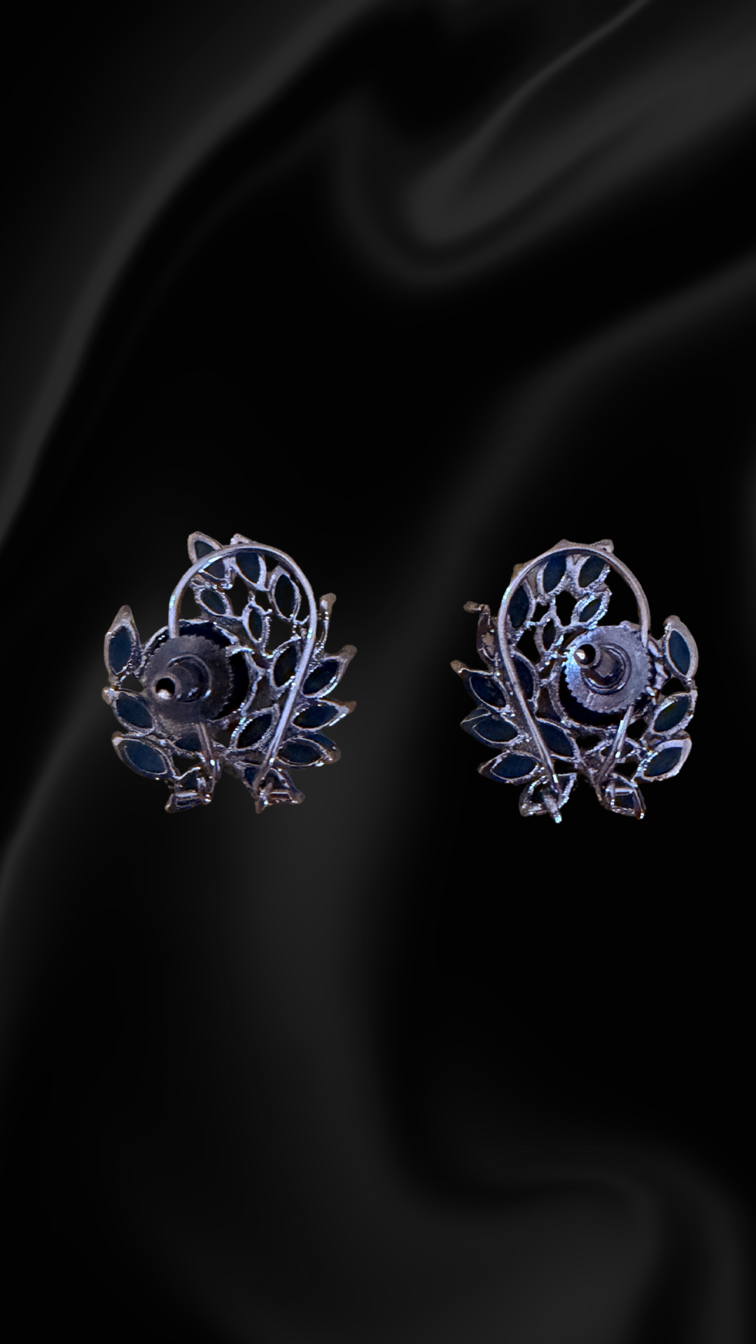 Cluster Stud Earrings - Blue