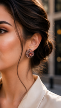 Cluster Stud Earrings - Champagne
